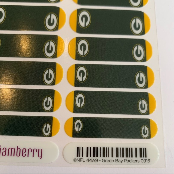 Green Bay Packers Jamberry Nail Art Wraps, NWT, NFL Football Team, NAS Nail Art - Picture 3 of 10
